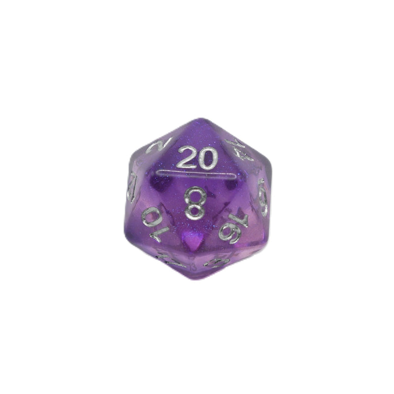 Dancing Lavender - 7 Piece DnD Dice Set | Acrylic RPG Gaming Dice