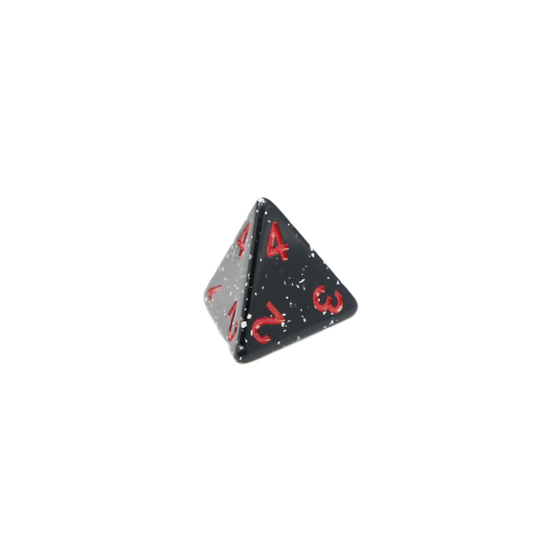 Obsidian Malphite - 7 Piece DnD Dice Set | Acrylic RPG Gaming Dice