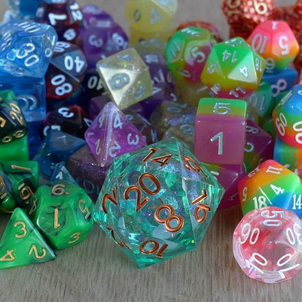 Mystery Stash- 7 DnD Dice Sets | Acrylic RPG Gaming Dice