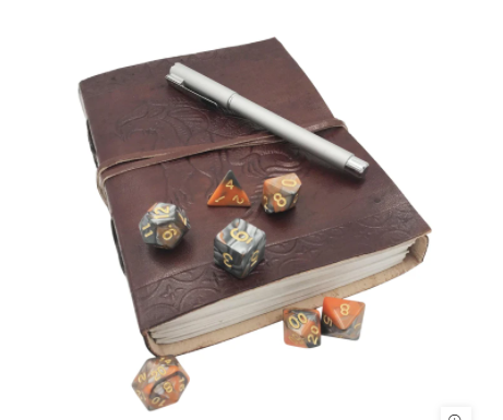 8th Day of Crit-mas: Dragon Leather Journal 50% off!