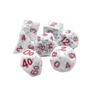 Alabaster Malphite - 7 Piece DnD Dice Set | Acrylic RPG Gaming Dice