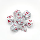 Alabaster Malphite - 7 Piece DnD Dice Set | Acrylic RPG Gaming Dice