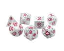 Alabaster Malphite - 7 Piece DnD Dice Set | Acrylic RPG Gaming Dice