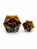 Alchemist’s Fire – 33mm Giant D20 | Amber & Orange D&D Dice