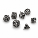 Elder Scroll – Antique Silver 7-Piece Metal D&D Dice Set