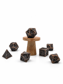 Elder Scroll – Antique Bronze 7-Piece Metal D&D Dice Set