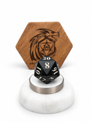 Kelemvor’s Horde – Black 7-Piece Oversized Bone D&D Dice Set