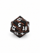 Copper Rift – Giant 33mm Metal D20 Dice for D&D