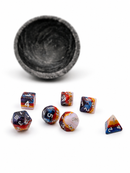 Captured Sunset – Multicolor 7-Piece Resin D&D Dice Set