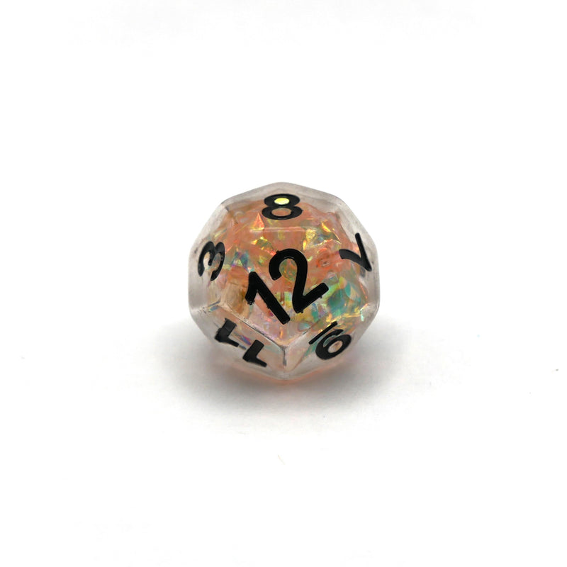 Coronal Spark - 7 Piece DnD Dice Set | Acrylic RPG Gaming Dice