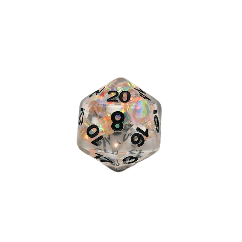 Coronal Spark - 7 Piece DnD Dice Set | Acrylic RPG Gaming Dice