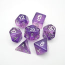 Dancing Lavender - 7 Piece DnD Dice Set | Acrylic RPG Gaming Dice