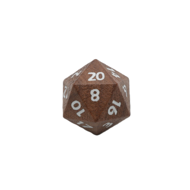 Deku Seed- 7 Piece DnD Dice Set | Wood RPG Gaming Dice