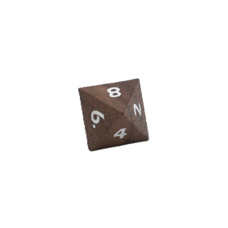 Deku Seed- 7 Piece DnD Dice Set | Wood RPG Gaming Dice