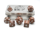 Deku Seed- 7 Piece DnD Dice Set | Wood RPG Gaming Dice