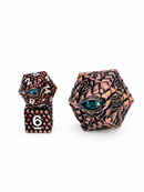 Ansur’s Gaze – Bronze Dragon Giant Metal D20 for D&D
