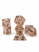 Fae’s Blush – Blush 7-Piece Resin D&D Dice Set