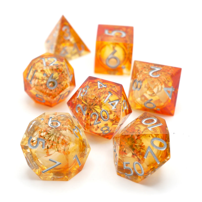 Elixir of Enchantment - 7 Piece Liquid Core DnD Dice Set | Acrylic RPG Gaming Dice