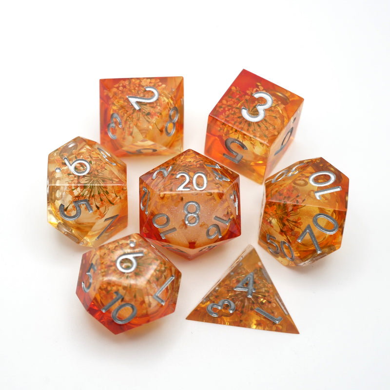 Elixir of Enchantment - 7 Piece Liquid Core DnD Dice Set | Acrylic RPG Gaming Dice