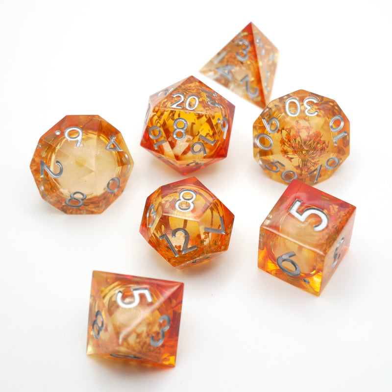 Elixir of Enchantment - 7 Piece Liquid Core DnD Dice Set | Acrylic RPG Gaming Dice