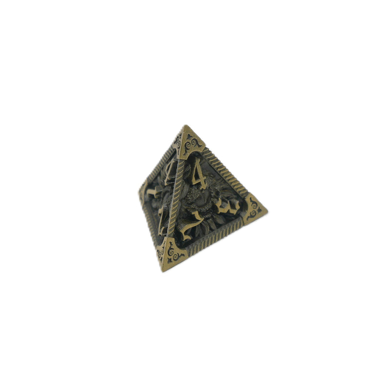 Eye of the Ancients - 7 Piece DnD Dice Set | Metal RPG Gaming Dice