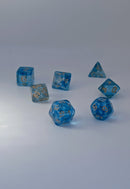 Frost Light - 7 Piece DnD Dice Set | Acrylic RPG Gaming Dice