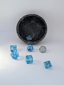 Frost Light - 7 Piece DnD Dice Set | Acrylic RPG Gaming Dice
