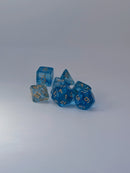 Frost Light - 7 Piece DnD Dice Set | Acrylic RPG Gaming Dice