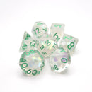 Frosted Meadow - 7 Piece DnD Dice Set | Acrylic RPG Gaming Dice