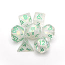 Frosted Meadow - 7 Piece DnD Dice Set | Acrylic RPG Gaming Dice