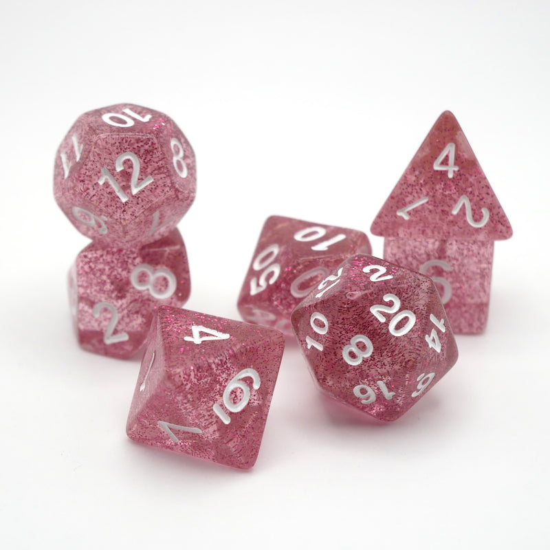 Essence of Grapefruit - 7 Piece DnD Dice Set | Acrylic RPG Gaming Dice