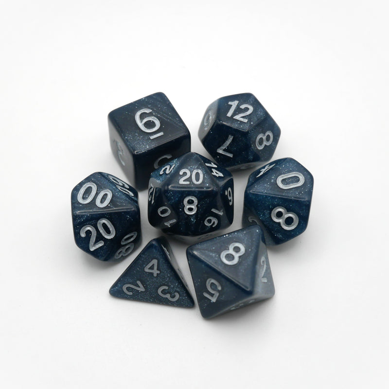 Gyarados' Scales- 7 Piece DnD Dice Set | Acrylic RPG Gaming Dice