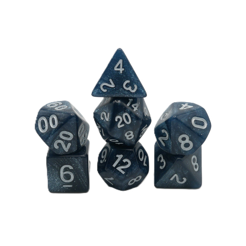 Gyarados' Scales- 7 Piece DnD Dice Set | Acrylic RPG Gaming Dice