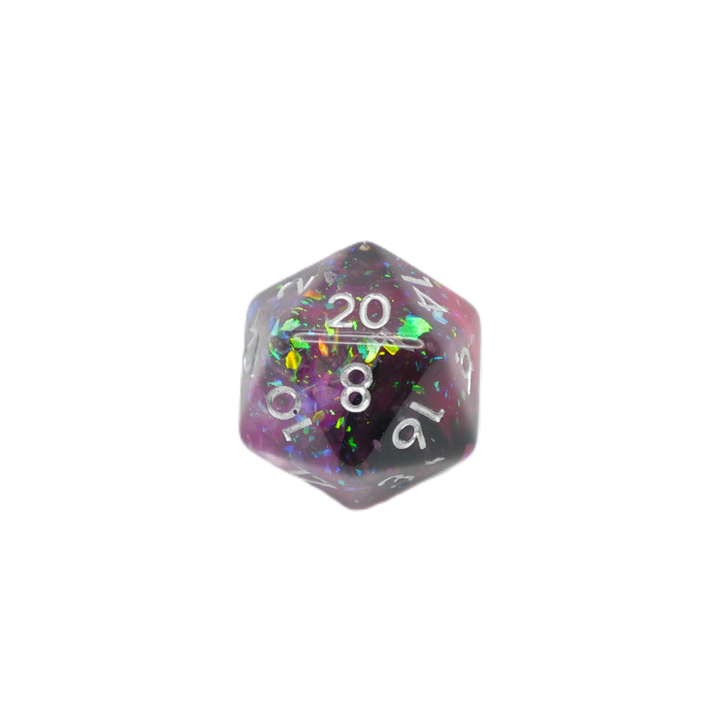 Heart's Content - 7 Piece DnD Dice Set | Acrylic RPG Gaming Dice