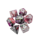 Heart's Content - 7 Piece DnD Dice Set | Acrylic RPG Gaming Dice