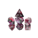 Heart's Content - 7 Piece DnD Dice Set | Acrylic RPG Gaming Dice