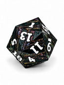 Emerald Rift – Giant 33mm Metal D20 Dice for D&D