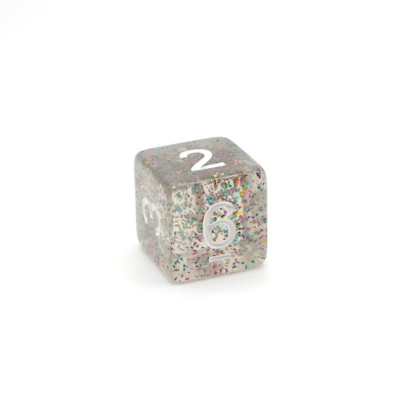 Kaleidoscope Confetti - 7 Piece DnD Dice Set | Acrylic RPG Gaming Dice