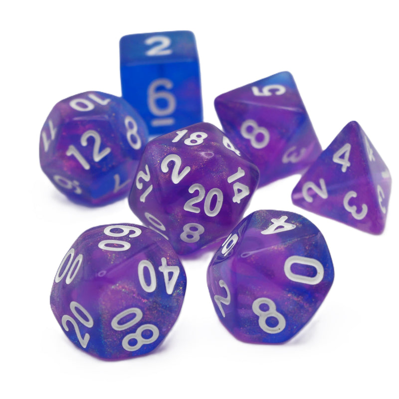 Liquid Karma - 7 Piece DnD Dice Set | Acrylic RPG Gaming Dice