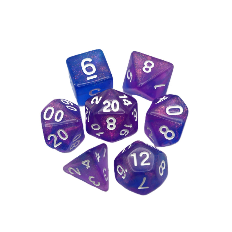 Liquid Karma - 7 Piece DnD Dice Set | Acrylic RPG Gaming Dice