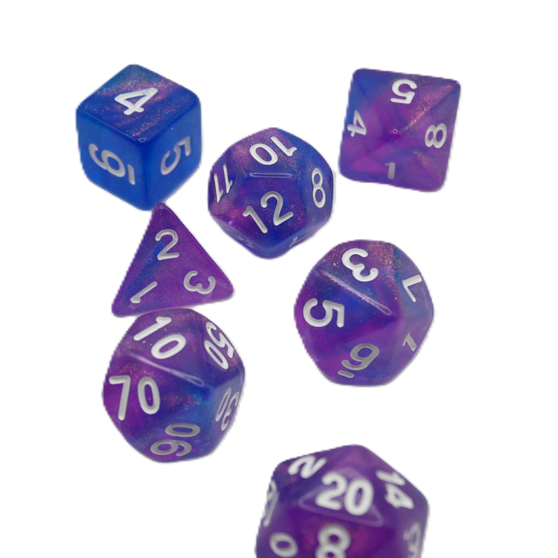 Liquid Karma - 7 Piece DnD Dice Set | Acrylic RPG Gaming Dice