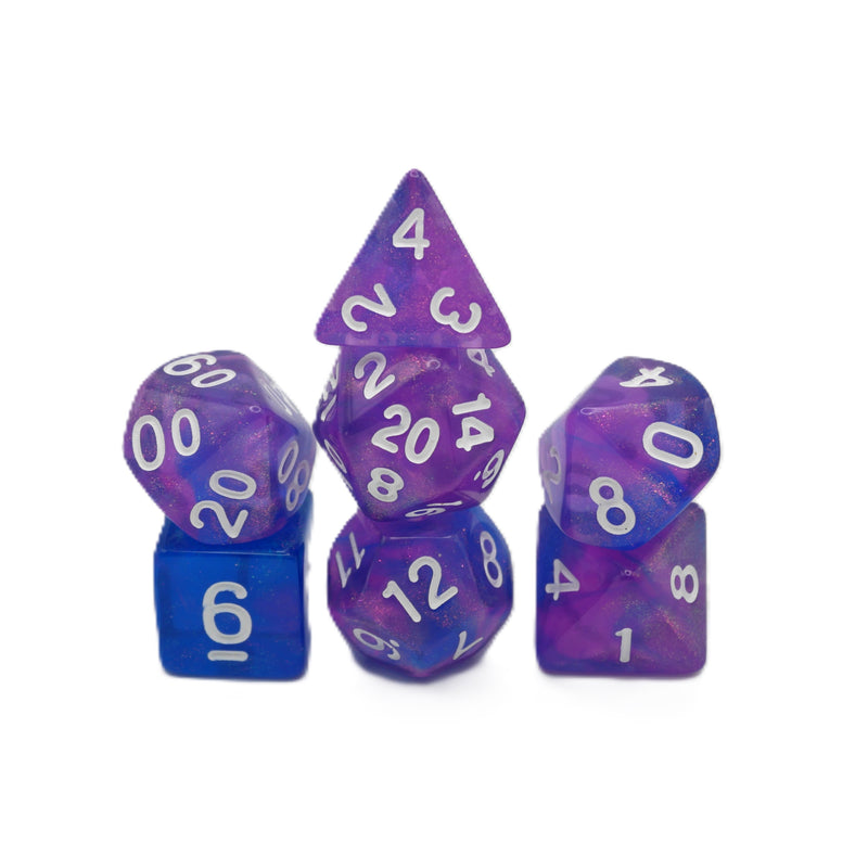 Liquid Karma - 7 Piece DnD Dice Set | Acrylic RPG Gaming Dice