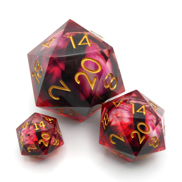  RPG Dice - Metal MTG & DND of D20 Polyhedral Die for Dungeons  and Dragons, Magic The Gathering & More - 20 Sided, Solid Metallic,  Balanced Feel with Smooth Blue Finish
