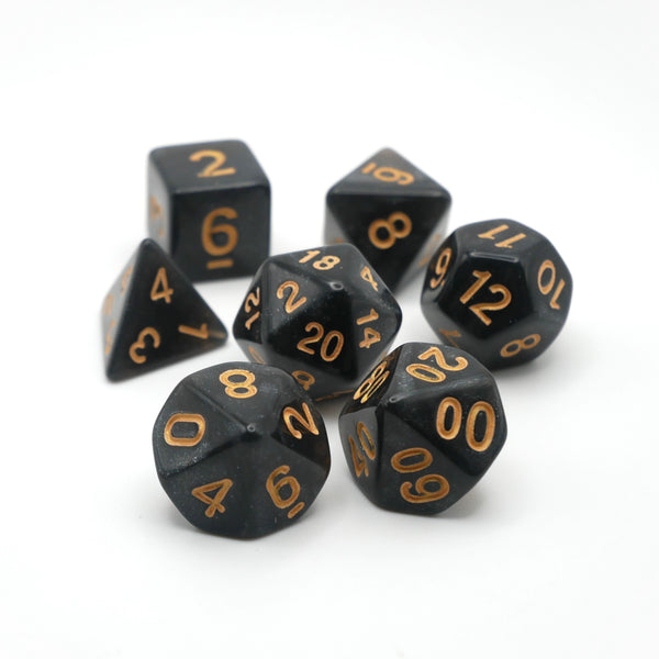 Onix's Core - 7 Piece DnD Dice Set | Acrylic RPG Gaming Dice