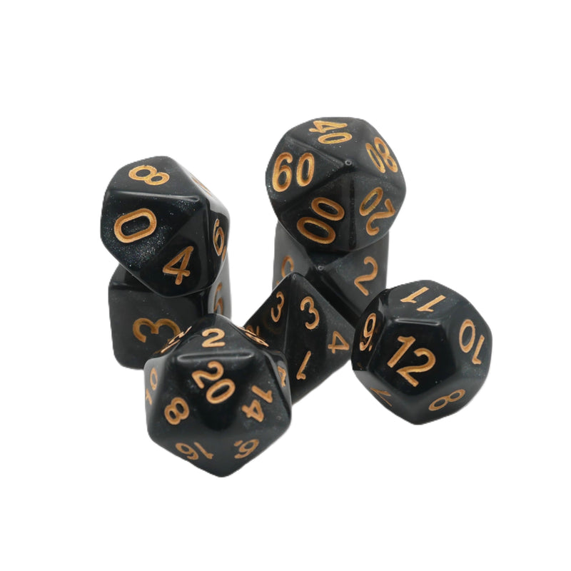 Onix's Core - 7 Piece DnD Dice Set | Acrylic RPG Gaming Dice