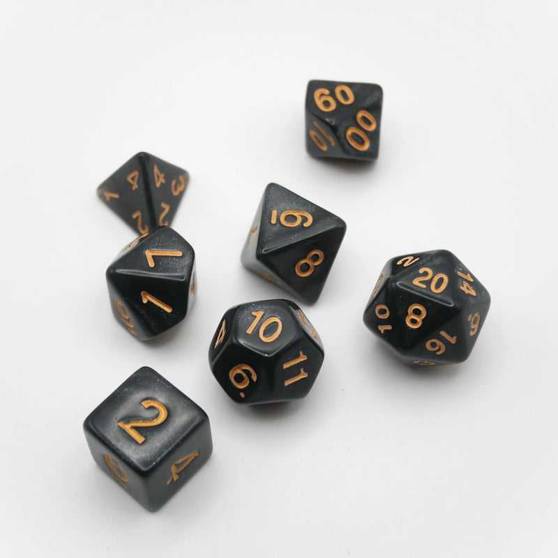 Onix's Core - 7 Piece DnD Dice Set | Acrylic RPG Gaming Dice