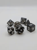 Onyx Ingots - 7 Piece DnD Dice Set | Acrylic RPG Gaming Dice