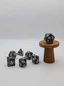 Onyx Ingots - 7 Piece DnD Dice Set | Acrylic RPG Gaming Dice