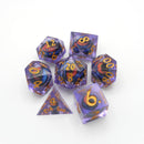 Owlbear's Eye - 7 Piece Moving Eye DnD Dice Set | Acrylic RPG Gaming Dice