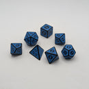 Magic Flame (Blue) - Enchanted Seas - 7 Piece DnD Dice Set | Acrylic RPG Gaming Dice
